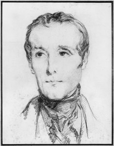 アルフォンスドラマルティーヌの肖像、1848年頃 作： Théodore Chassériau